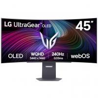 LG UltraGear GX9s 45GX90SA-B 45" WOLED 3440x1440 240Hz 0.03ms G-Sync Compatible USB-C HDMI 2.1 800R Curved Ultrawide Smart Gaming Monitor