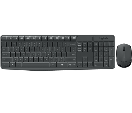 Logitech MK235 Wireless and Mouse Combo keyboard RF Wireless Greek Grey