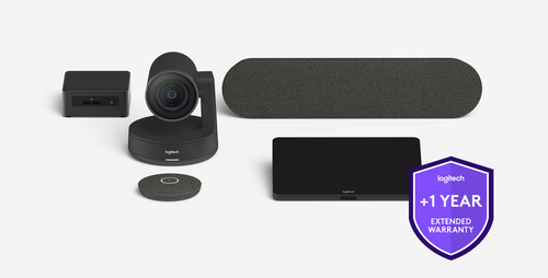 Logitech One year extended warranty for medium room solution with Tap (USB or CaT5e) and Rally