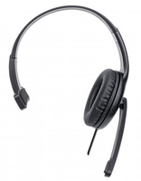 Manhattan Mono Over-Ear Headset (USB) (Clearance Pricing), Microphone Boom (padded), Polybag Packaging, Adjustable Headband, In-Line Volume Control, Ear Cushion, USB-A for both sound and mic use, cable 1.5m, Three Year Warranty
