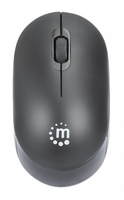 Manhattan Performance III Wireless Mouse, Black, 1000dpi, 2.4Ghz (up to 10m), USB, Optical, Ambidextrous, Three Button with Scroll Wheel, USB nano receiver, AA battery (not included), Low friction base, Three Year Warranty, Retail Box
