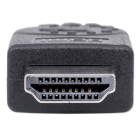 Manhattan HDMI Cable with Ethernet, 4K@30Hz (High Speed), 5m, Male to Male, Black, Equivalent to HDMIMM15HS (except 40cm longer), Ultra HD 4k x 2k, Fully Shielded, Gold Plated Contacts, Lifetime Warranty, Polybag