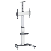 Manhattan TV & Monitor Mount, Trolley Stand, 1 screen, Screen Sizes: 37-65
