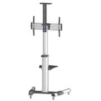 Manhattan TV & Monitor Mount, Trolley Stand, 1 screen, Screen Sizes: 37-65