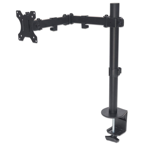 Manhattan TV & Monitor Mount, Desk, Full Motion, 1 screen, Screen Sizes: 10-27