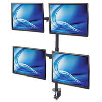Manhattan TV & Monitor Mount, Desk, Double-Link Arms, 4 screens, Screen Sizes: 10-27