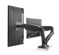 Manhattan TV & Monitor Mount, Desk, Full Motion (Spring), 2 screens, Screen Sizes: 10-27