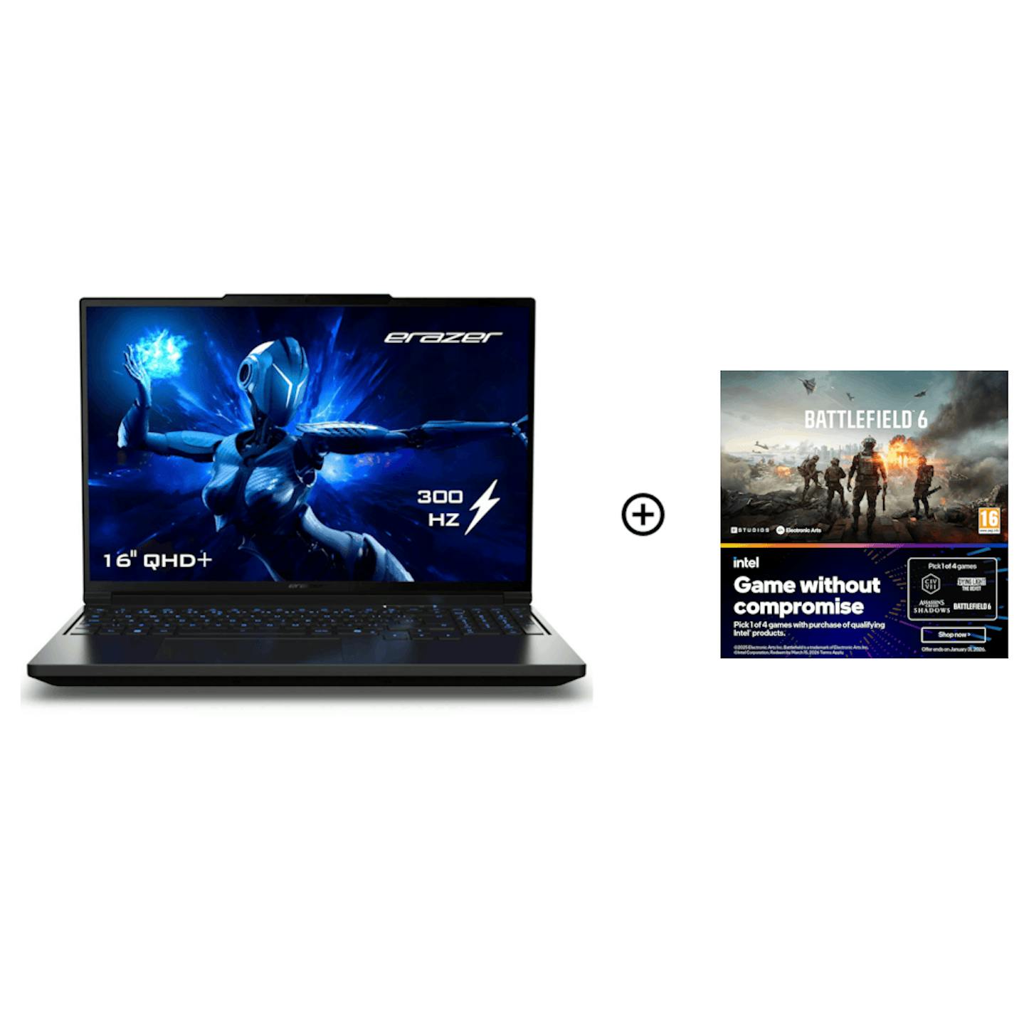 Medion Erazer Major 16 NVIDIA RTX 5070 Ti 32GB 16 QHD+ 300Hz Intel Ultra 7 255H Gaming Laptop