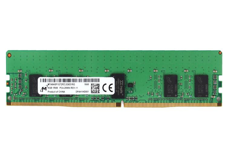 Micron MTA9ASF1G72PZ-2G6J1 memory module 8 GB 1 x 8 GB DDR4 2666 MHz ECC