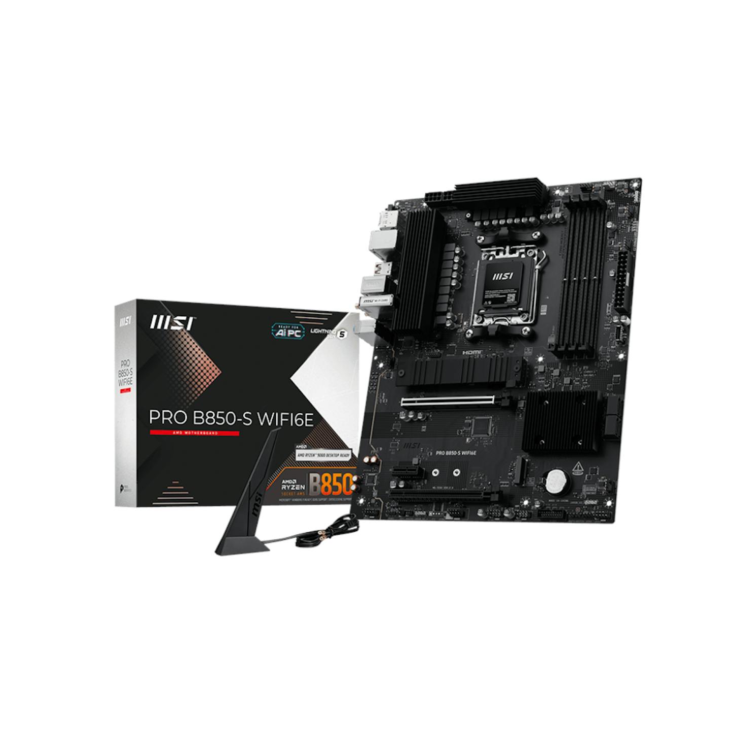 MSI PRO B850-S WIFI6E (AMD AM5) B850 ATX Motherboard