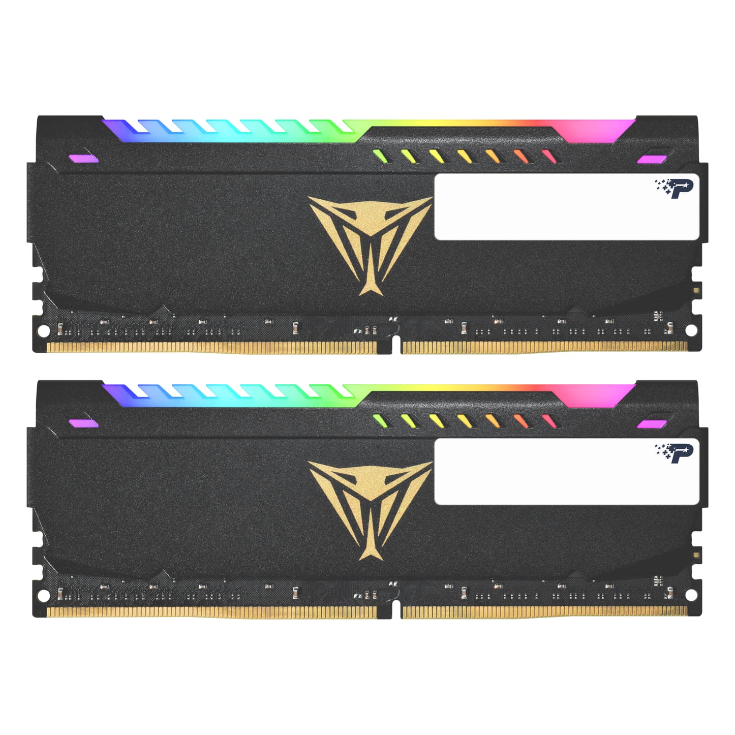 Patriot Viper Steel RGB 16GB (2x8GB) DDR4 C16 3200MHz Dual Channel Kit - Black