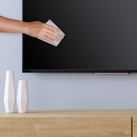 Platinet Wet Wipes LCD And Touch Screens (100 pack), TUV certified, For cleaning of monitors and glass surfaces. Removes Fat, Dust and Fingerprints, Use on a cool surface. Tissue 20x13cm