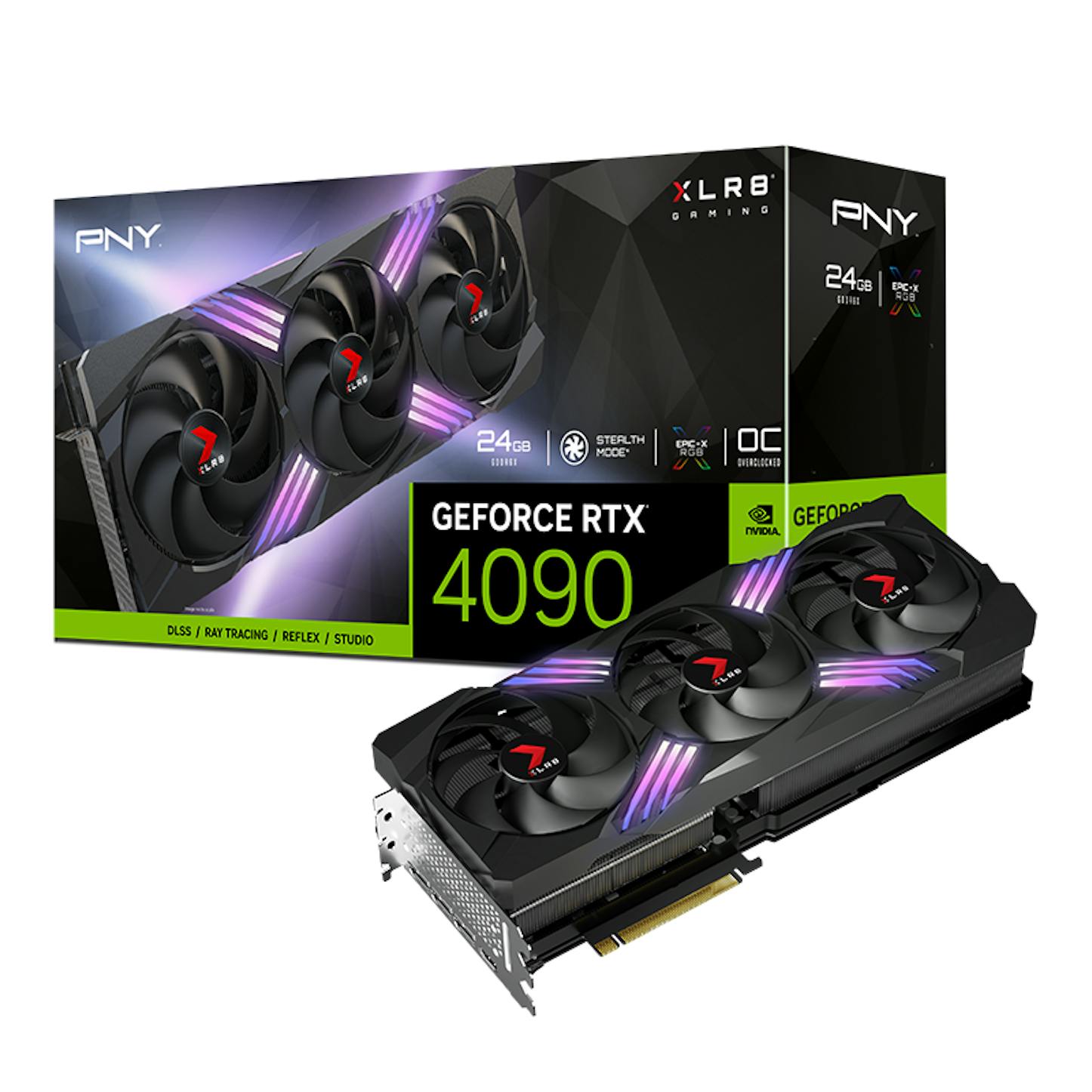 PNY GeForce RTX 4090 VERTO EPIC-X OC RGB 24GB GDDR6X PCI-Express Graphics C
