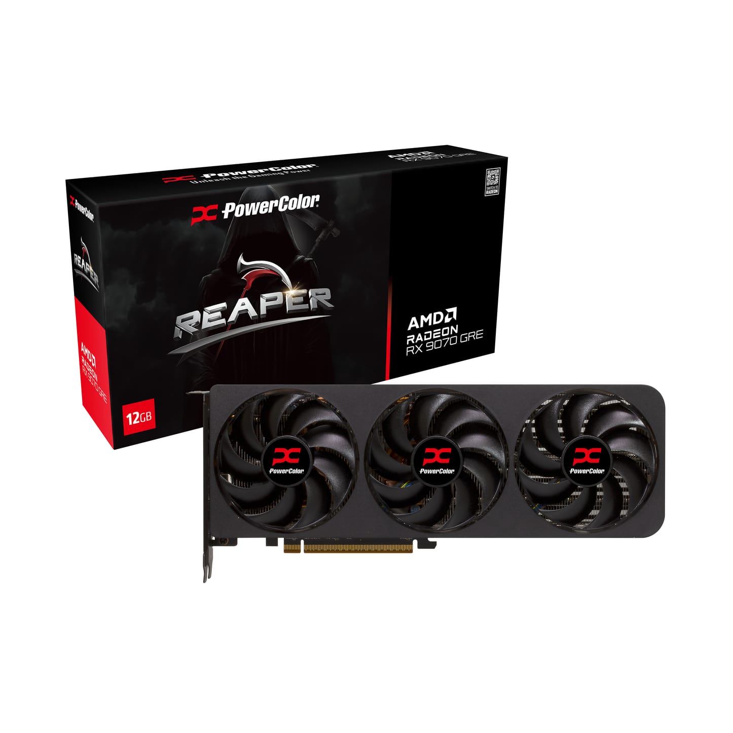 PowerColor Radeon RX 9070 GRE Reaper 12GB GDDR6 PCI-Express Graphics Card