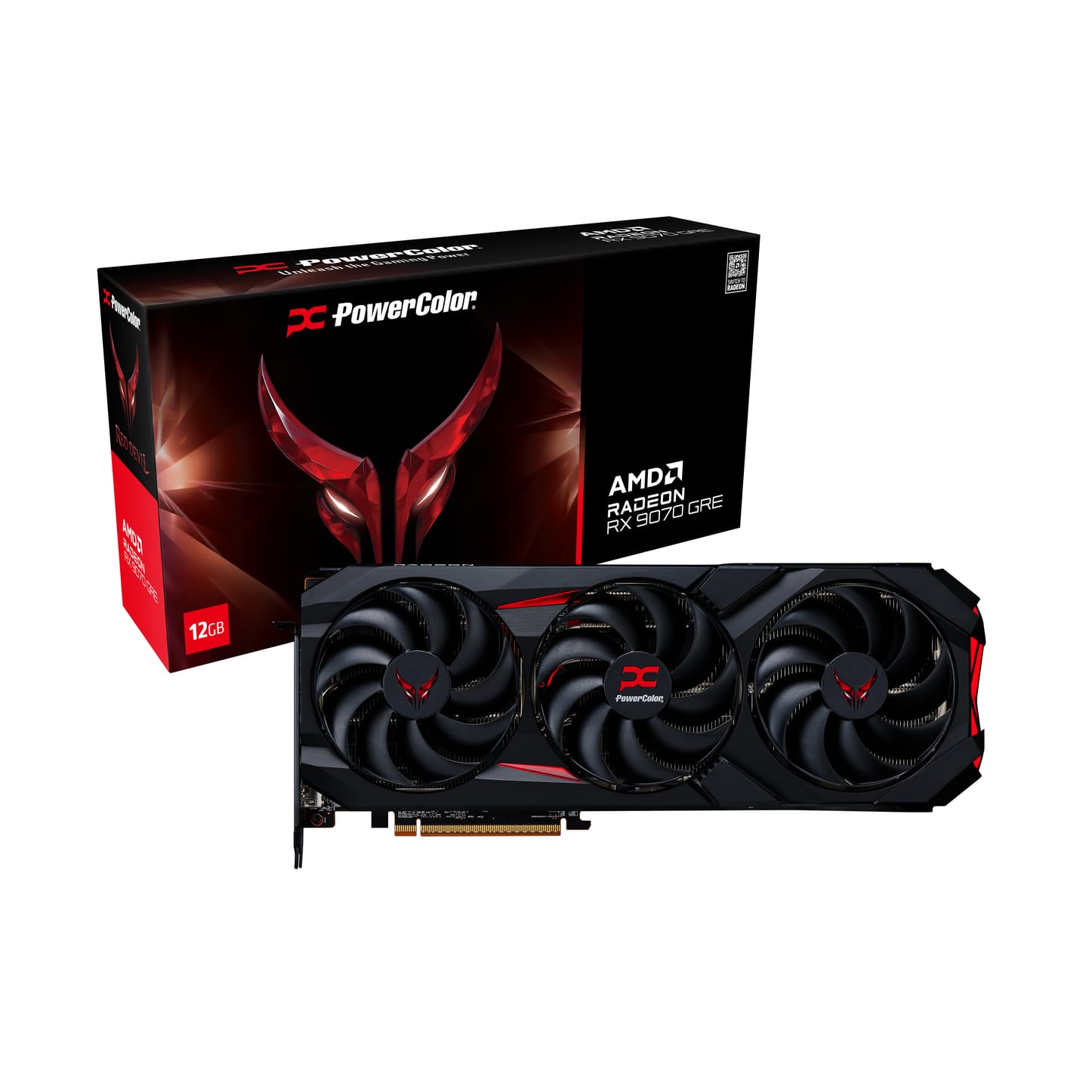 PowerColor Radeon RX 9070 GRE Red Devil 12GB GDDR6 PCI-Express Graphics Card