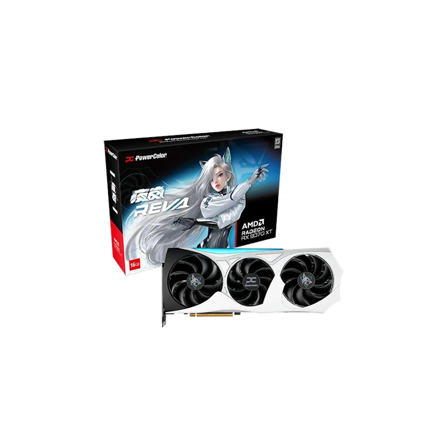 PowerColor Radeon RX 9070 XT Hellhound REVA Edition 16GB GDDR6 Graphics Card