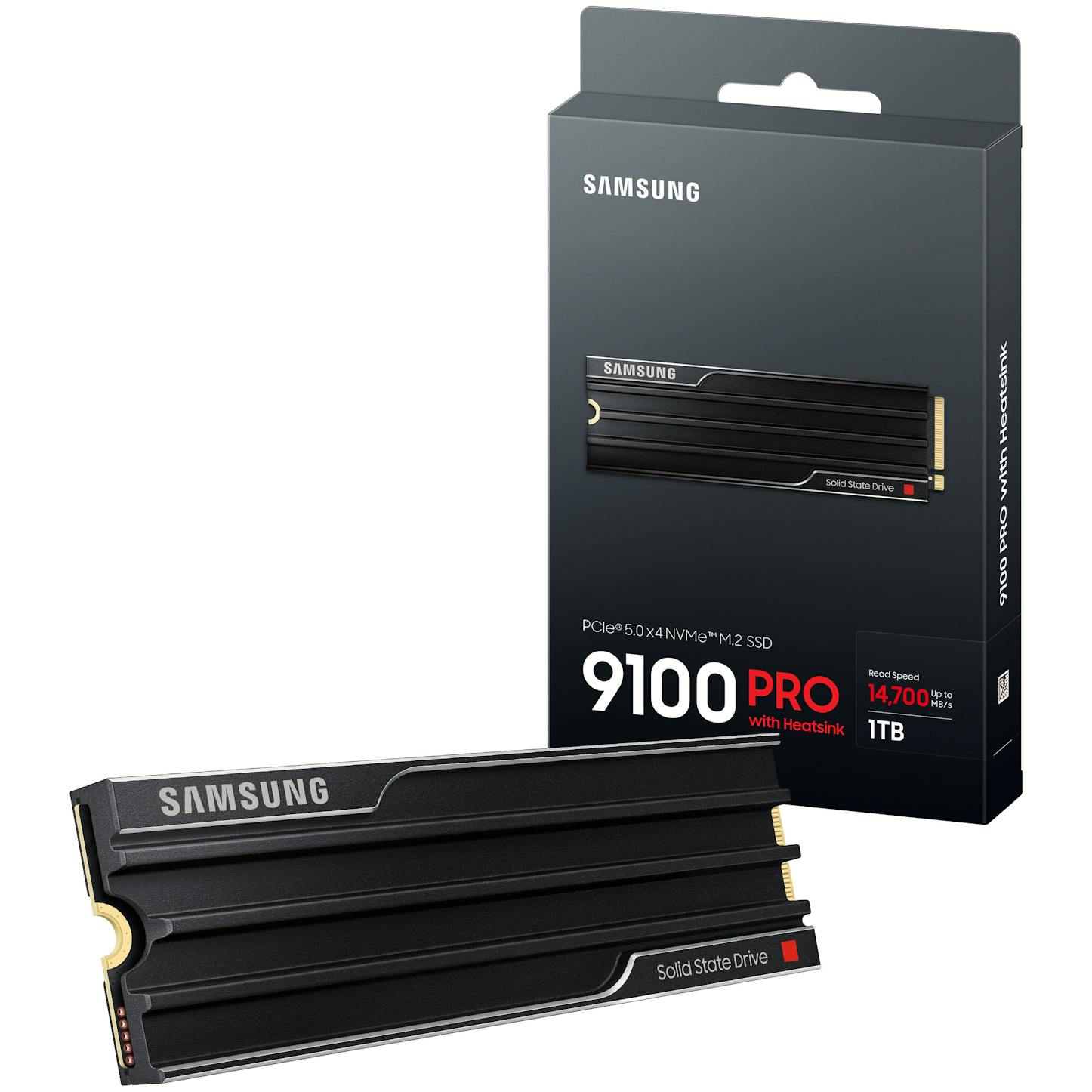 Samsung 9100 Pro 1TB M.2 2280 PCIe 5.0 x4 NVMe Solid State Drive with Heatsink