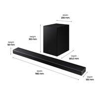 Samsung HW-Q600A/XU soundbar speaker Black 3.1.2 channels 360 W