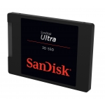 SanDisk Ultra 3D 500GB SSD 2.5 Inch 7mm, SATA 3.0 (6Gb/s), 550MB/s R, 525MB/s W