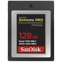 SanDisk 128GB Extreme Pro CFexpress Card, Type B, 1700MB/s R, 1200MB/s W