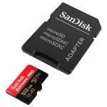 SanDisk 512GB Extreme Pro Micro SD (SDXC) Card U3, V30, A2, 170MB/s R, 90MB/s W
