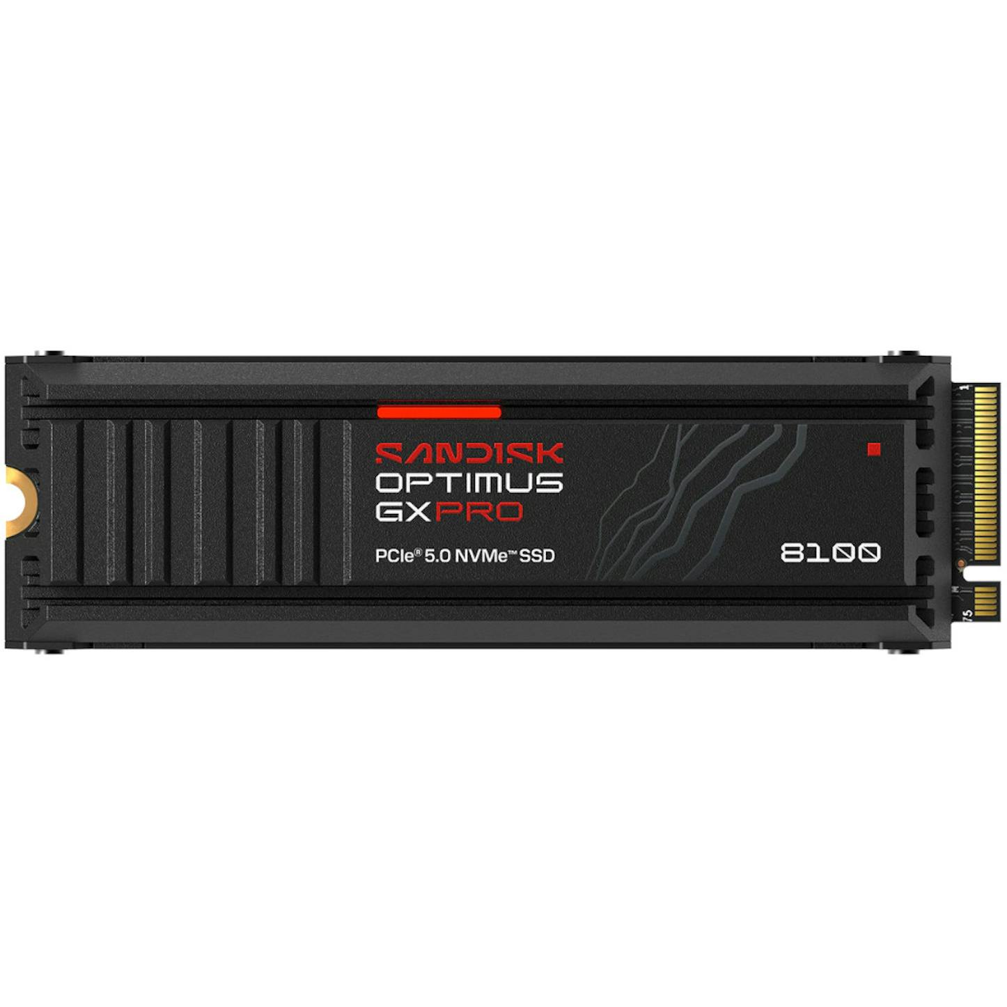 SANDISK Optimus GX Pro 8100 1TB SSD NVME M.2 2280 PCIe 5.0 Solid State Drive With Heatsink