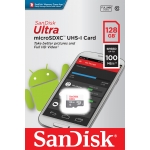 SanDisk 128GB Ultra Micro SD (SDXC) Card 100MB/s R, 10MB/s W