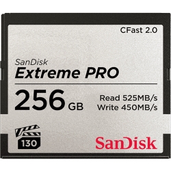 SanDisk 256GB Extreme Pro CFast 2.0 Card VPG130 525MB/s R, 450MB/s W