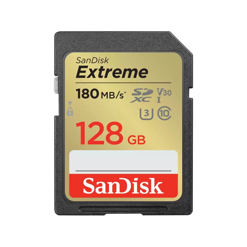 128GB SanDisk Extreme SDXC UHS-I Memory Card SDSDXGN-128G-GNCIN