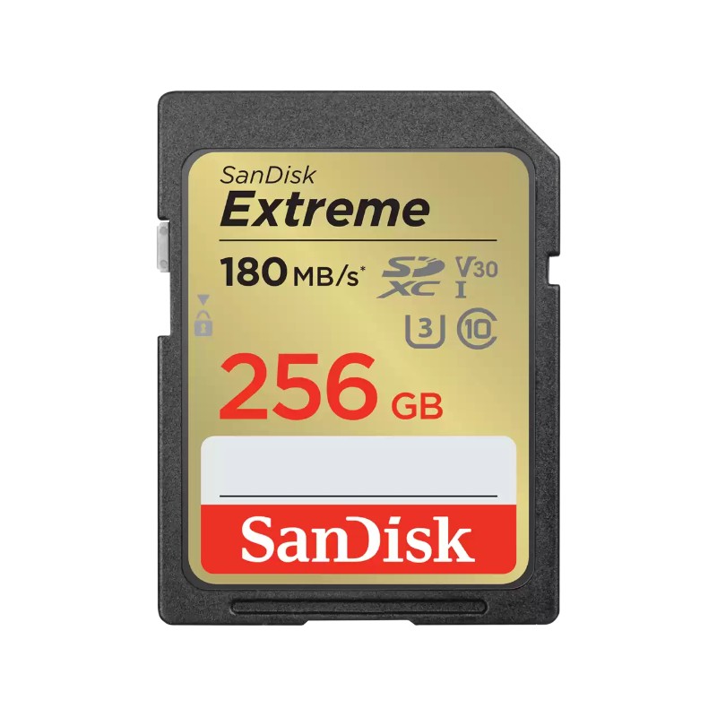 256GB SanDisk Extreme SDXC UHS-I Memory Card SDSDXGN-256G-GNCIN