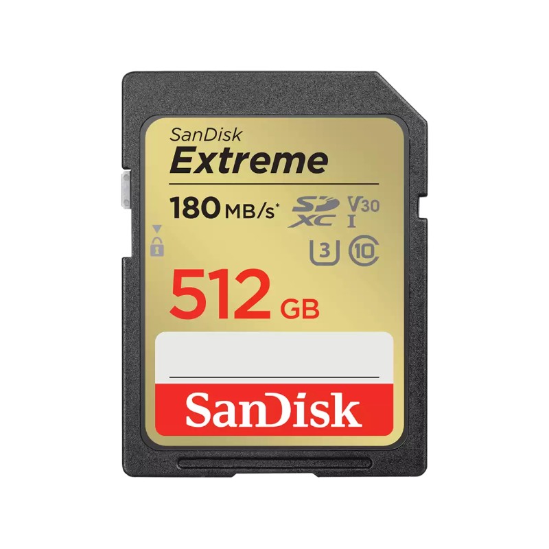 512GB SanDisk Extreme SDXC UHS-I Memory Card SDSDXGN-512G-GNCIN