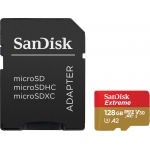 SanDisk 128GB Extreme Action Cam Micro SD (SDXC) Card U3, V30, A2, 160MB/s R, 90MB/s W