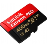 SanDisk 400GB Extreme Pro Micro SD (SDXC) Card U3, V30, A2, 170MB/s R, 90MB/s W