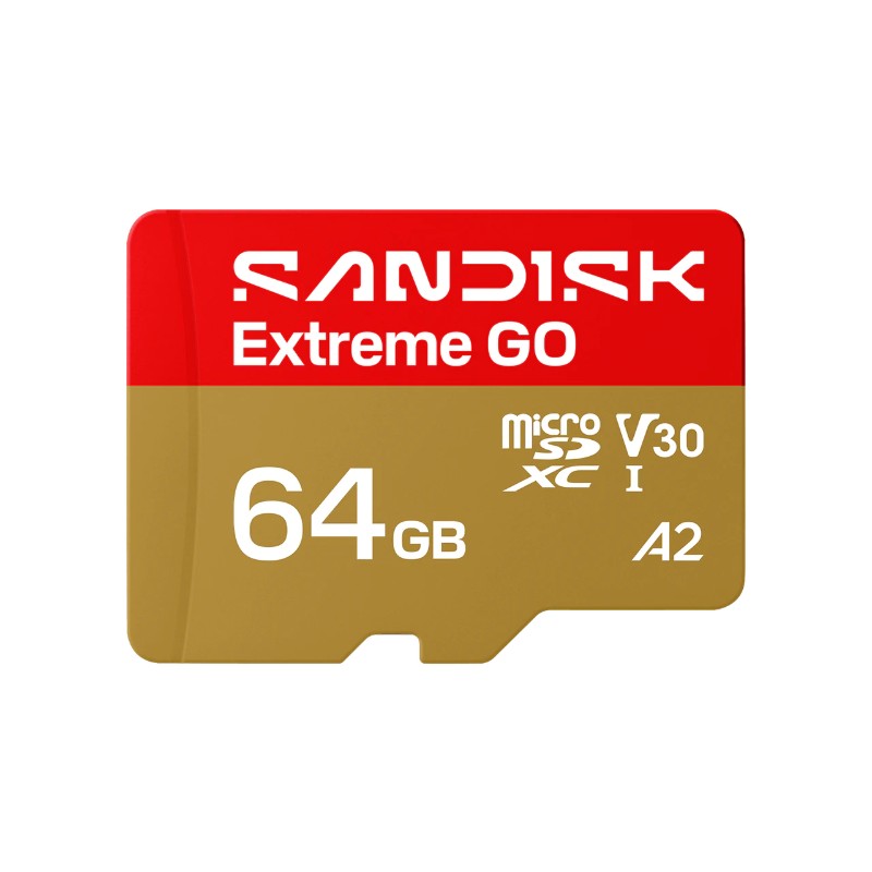 64GB SanDisk Extreme GO microSDXC UHS-I Memory Card SDSQXGN-064G-GN6MN