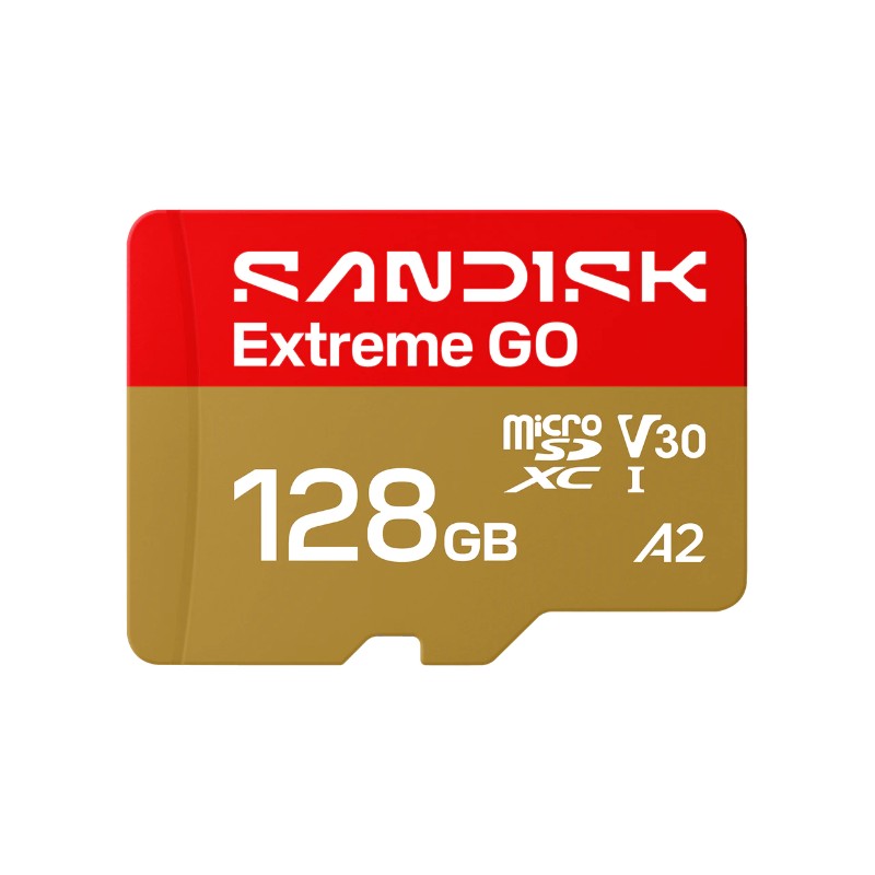 128GB SanDisk Extreme GO microSDXC UHS-I Memory Card SDSQXGN-128G-GN6MN
