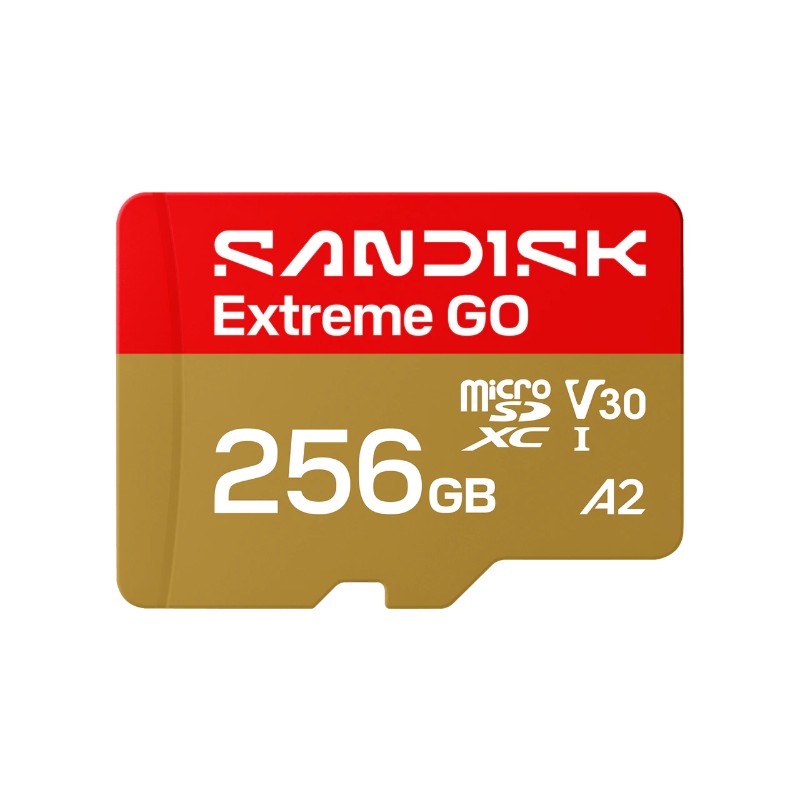 256GB SanDisk Extreme GO microSDXC UHS-I Memory Card SDSQXGN-256G-GN6MN