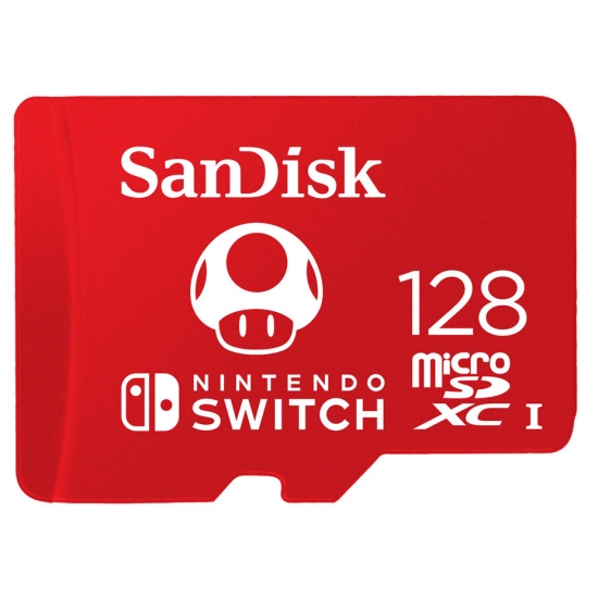 SanDisk 128GB Nintendo Switch Micro SD (SDXC) Card U3, V30, A1, 100MB/s R, 90MB/s W