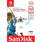 SanDisk 64GB Nintendo Switch Micro SD (SDXC) Card U3, V30, A1, 100MB/s R, 90MB/s W