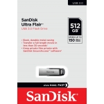 SanDisk 512GB Ultra Flair Flash Drive USB 3.0, 150MB/s