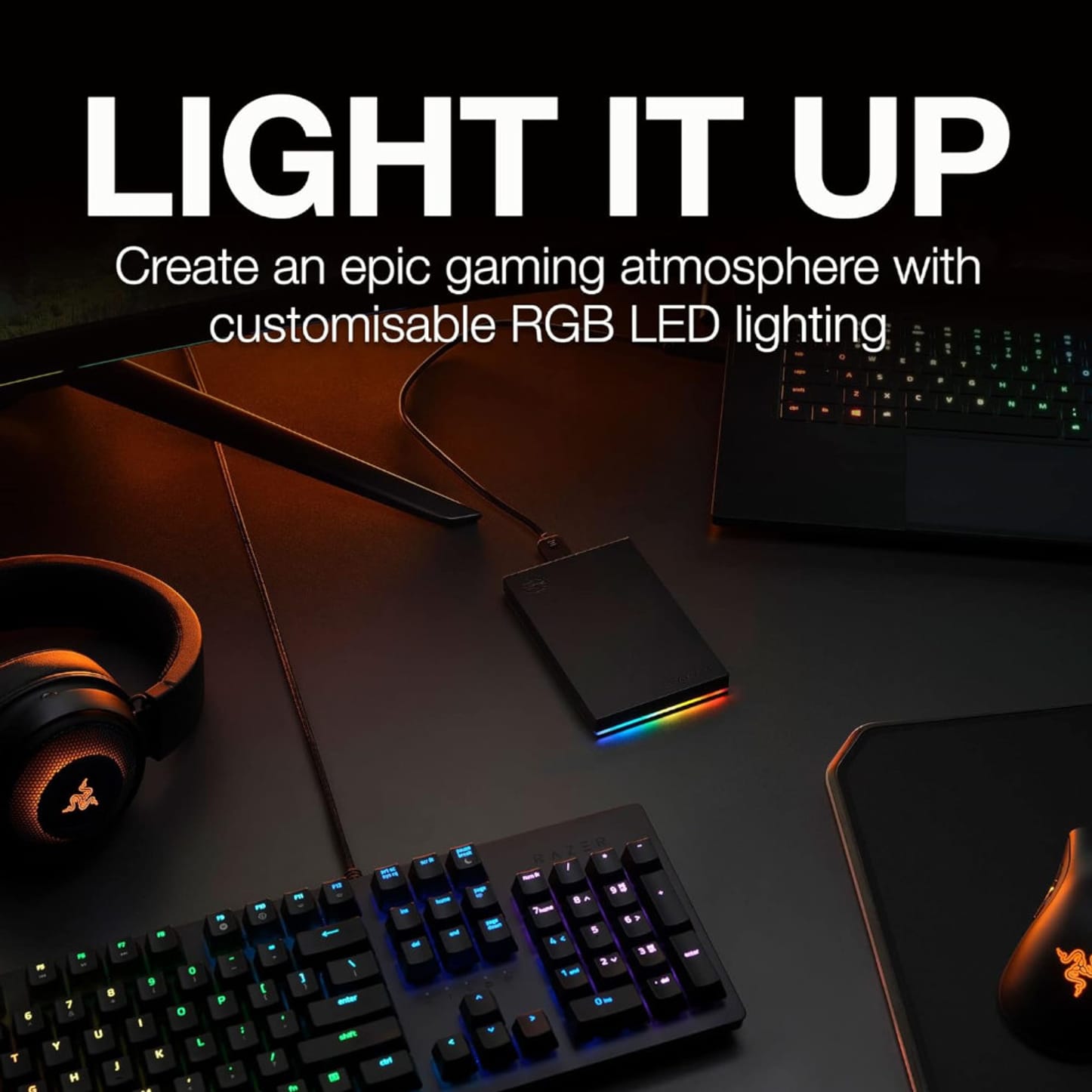 Seagate FireCuda Gaming Portable Hard Drive 1TB, External Hard Drive