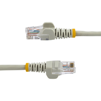 StarTech.com Cat5e Ethernet Patch Cable with Snagless RJ45 Connectors - 0.5 m, Gray