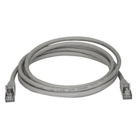 StarTech.com 2m CAT6a Ethernet Cable - 10 Gigabit Shielded Snagless RJ45 100W PoE Patch Cord - 10GbE STP Network Cable w/Strain Relief - Grey Fluke Tested/Wiring is UL Certified/TIA