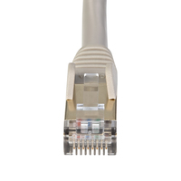 StarTech.com 7m CAT6a Ethernet Cable - 10 Gigabit Shielded Snagless RJ45 100W PoE Patch Cord - 10GbE STP Network Cable w/Strain Relief - Grey Fluke Tested/Wiring is UL Certified/TIA