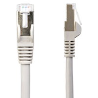 StarTech.com 7m CAT6a Ethernet Cable - 10 Gigabit Shielded Snagless RJ45 100W PoE Patch Cord - 10GbE STP Network Cable w/Strain Relief - Grey Fluke Tested/Wiring is UL Certified/TIA
