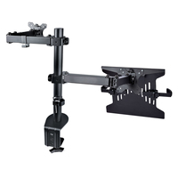StarTech.com Monitor Arm with VESA Laptop Tray, For a Laptop (4.5kg/9.9lb) and a Single Display up to 32