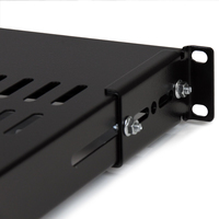 StarTech.com 1U Adjustable Vented Server Rack Mount Shelf - 175lbs - 19.5 to 38in Adjustable Mounting Depth Universal Tray for 19