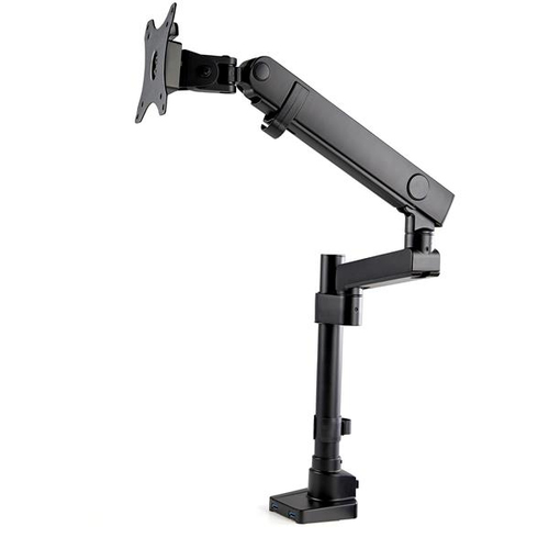 StarTech.com Desk Mount Monitor Arm with 2x USB 3.0 ports - Pole Mount Full Motion Single Arm Monitor Mount for up to 34