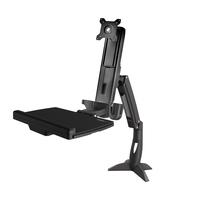 StarTech.com Sit Stand Monitor Arm - Desk Mount Adjustable Sit-Stand Workstation Arm for Single 34