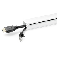 StarTech.com Solid Cable Management Raceway with Adhesive Tape & Cover, 1-1/8