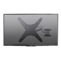 StarTech.com VESA TV Wall Mount, Adjustable Full Motion TV Wall Mount For 23